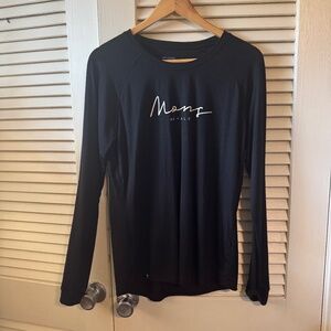 Mons Royale Women’s Icon Merino Air-Con Long Sleeve — Size L — Black